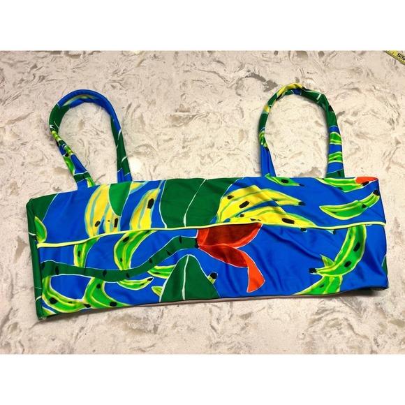 FARM Rio Other - Farm Rio Banana Leaves Bikini Top Tropical Size XL Sample